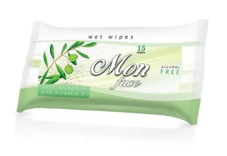 Wet Wipes Mon Face with olive oil and vitamin E