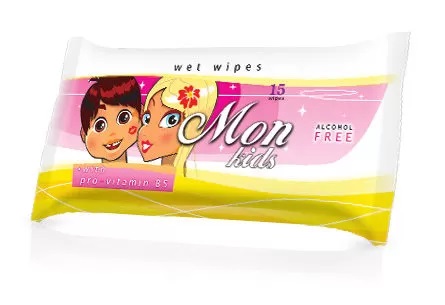 Wet Wipes Mon Kids with pro-vitamin B5