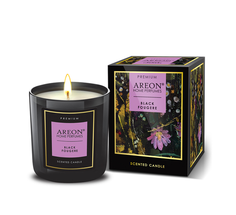 Areon Premium Candle  Black Fougere